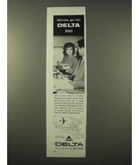 1963 Delta Airlines Ad - Wives go for Delta Too - £14.52 GBP