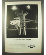 1963 United Airlines Ad - On Target - £14.78 GBP