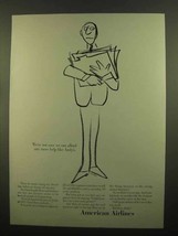 1965 American Airlines Ad - Not Sure We Can Afford Help - £14.48 GBP