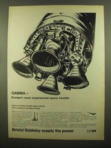 1965 Bristol Siddeley Gamma Rocket Engines Ad - Space - £14.26 GBP