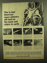 1965 North American Aviation Ad - Land on the Moon - £14.65 GBP
