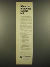 1966 JPL Jet Propulsion Laboratory Ad - Mars A Nice Place To Visit, But - £14.78 GBP