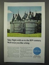 1966 Pan Am Airline Ad - We&#39;ll Treat You Like a King - £14.78 GBP