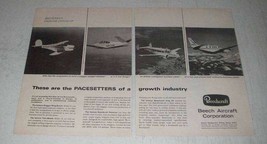 1967 Beechcraft Ad - Stagger-Wing Beech Model 17 - $18.49