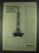 1967 Boeing Apolo/Saturn V Program Ad - Kennedy Space - $18.49