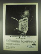 1967 TWA Airlines Ad - Know Europe Like a Book - £14.50 GBP
