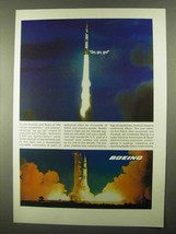 1968 Boeing Apollo/Saturn Moon Rocket Ad - Go, Go, Go! - $18.49