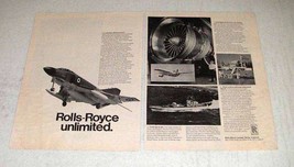 1968 Rolls-Royce Ad - McDonnell-Douglas Phantom - £14.54 GBP