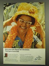1968 United Airlines Ad - Give Your Wife Hawaii - £14.46 GBP