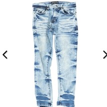 Mens Arketype Blue Tie Dye Distressed Jeans Straight Leg 32x32 - $28.80