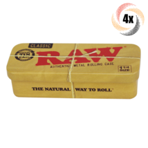 4x Cases Raw Classic Metal Rolling Case | 1 1/4 Size | Fast Shipping - £13.07 GBP