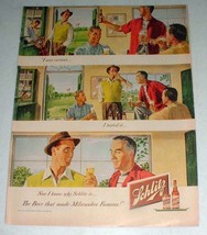 1948 Schlitz Beer Ad - I Was Curious, I Tasted It - £14.54 GBP