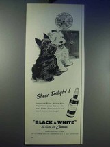 1956 Black & White Scotch Ad - Sheer Delight! - £14.89 GBP