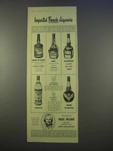 1955 Marie Brizard Ad - Imported French Liqueurs - $18.49
