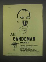 1955 Sandeman Sherry Ad - Ah! - £14.78 GBP