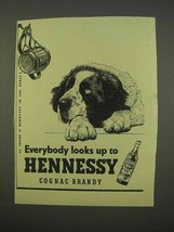 1955 Hennessy Cognac Ad - Everybody Looks Up To - $18.49