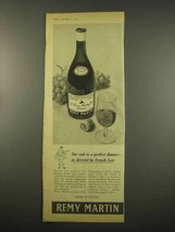1957 Remy Martin Cognac Ad - Decreed by French Law - £14.61 GBP