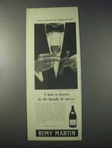 1959 Remy Martin Cognac Ad - A Host Is Known By - £14.61 GBP