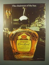 1980 Seagram's Crown Royal Ad - Chairman of the Bar - $18.49
