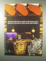 1984 Seagram&#39;s Crown Royal Whisky Ad - Christmas Eve - £14.74 GBP