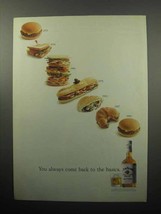 1989 Jim Beam Bourbon Ad - Come Back to the Basics - £14.77 GBP