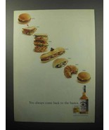 1989 Jim Beam Bourbon Ad - Come Back to the Basics - £14.78 GBP