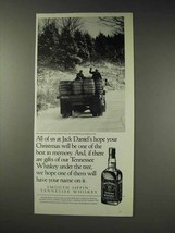 1991 Jack Daniels Whiskey Ad - Hope Christmas Be Best - £14.77 GBP