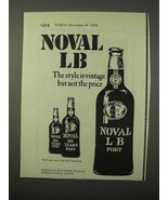 1975 Noval LB Port Ad - The Style is Vintage Not Price - £14.72 GBP