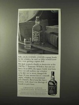 1995 Jack Daniel&#39;s Whiskey Ad - Chose Square Bottle - £14.54 GBP
