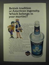 1966 Calvert Gin Ad - Tradition American Ingenuity - £14.45 GBP