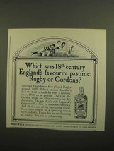 1966 Gordon's Gin Ad - England's Pastime Rugby - $18.49