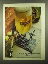 1968 Heineken Beer Ad - You Can Live Without - £14.74 GBP