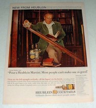 1966 Heublein Cocktails Ad w/ George Sanders - £14.78 GBP