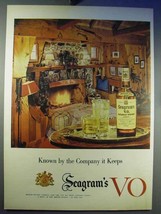 1956 Seagram&#39;s V.O. Canadian Whisky Ad - The Company - £13.82 GBP