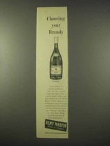 1954 Remy Martin Cognac Ad - Choosing Your Brandy - £14.61 GBP