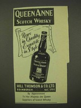 1956 Queen Anne Scotch Whisky Ad - Rare in Quality - £14.74 GBP
