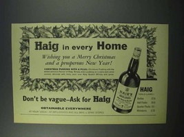 1960 Haig Gold Label Scotch Ad - In Every Home - £14.78 GBP