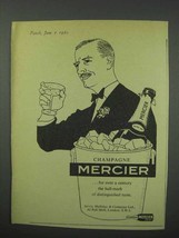 1960 Mercier Champagne Ad - Distinguished Taste - $18.49