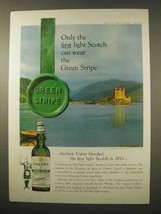 1963 Usher&#39;s Green Stripe Scotch Ad - Only the First - $18.49
