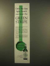 1963 Usher&#39;s Green Stripe Scotch Ad - $18.49