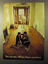 1971 White Horse Scotch Ad - Can Take Anywhere - £14.62 GBP