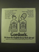 1971 Gordon's Gin Ad - Is It True? - $18.49