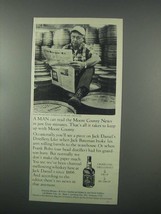 1982 Jack Daniels Whiskey Ad - Moore County News - £14.78 GBP