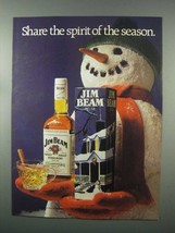 1982 Jim Beam Bourbon Ad - Spirit of the Season - £14.09 GBP