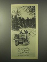 1980 Jack Daniel&#39;s Whiskey Ad - Merry Christmas - £14.78 GBP