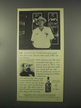 1981 Jack Daniel&#39;s Whiskey Ad - Mr. Clayton Tosh - £14.45 GBP