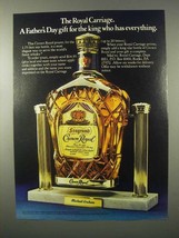 1980 Seagram&#39;s Crown Royal Ad - The Royal Carriage - £14.45 GBP