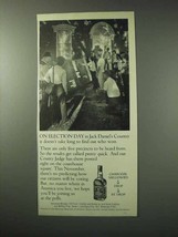 1984 Jack Daniel's Whiskey Ad - On Election Day - $18.49