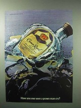 1983 Seagram's Crown Royal Whisky Ad - Seen Man Cry? - $18.49