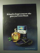 1978 Seagram's Crown Royal Whisky Ad - Hard to Forget - £14.53 GBP